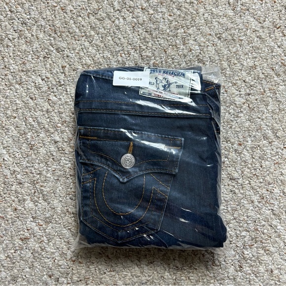 True Religion Skinny Jeans With Flaps Womens 28 Low Rise Blue Denim Dark Wash - Picture 13 of 13